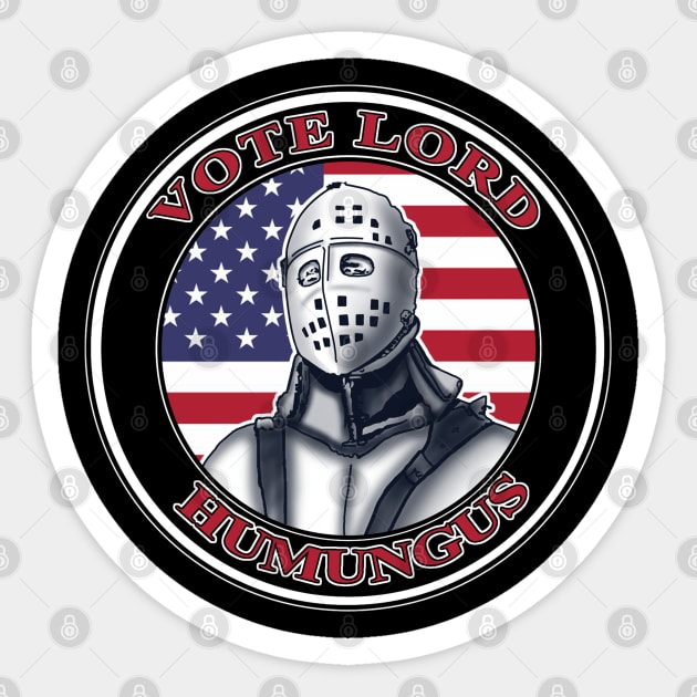 Vote Humungus Sticker by Duckfieldsketchbook01